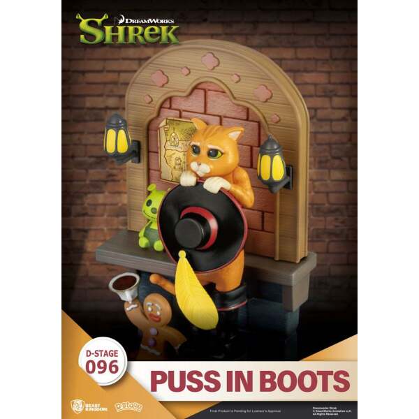 Diorama Shrek PVC D-Stage Puss In Boots 15 cm Beast Kingdom Toys - Collector4U.com