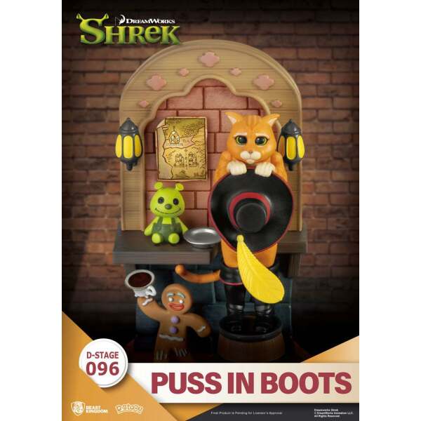 Diorama Shrek PVC D-Stage Puss In Boots 15 cm Beast Kingdom Toys - Collector4U.com