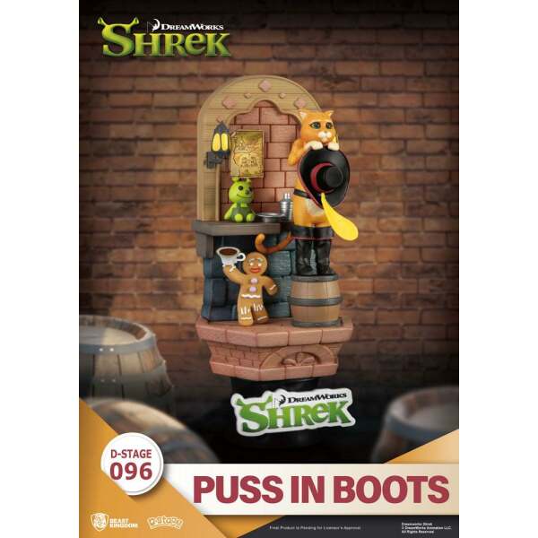 Diorama Shrek PVC D-Stage Puss In Boots 15 cm Beast Kingdom Toys - Collector4U.com