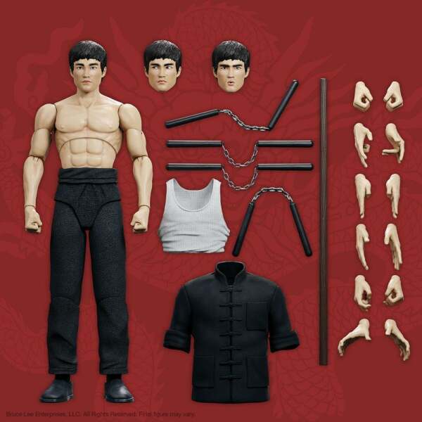 Figura Bruce The Warrior Bruce Lee Ultimates 18 cm Super7 - Collector4U.com