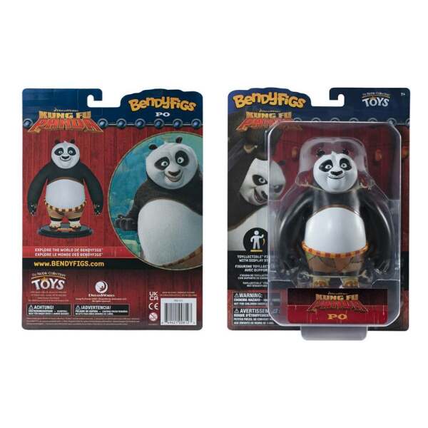 Figura Po Ping Kung Fu Panda Maleable Bendyfigs 15 cm Noble Collection - Collector4U.com