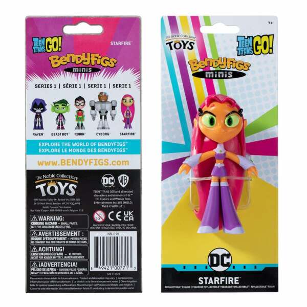 Figura Starfire Teen Titans Go! Maleable Bendyfigs 11 cm Noble Collection - Collector4U.com