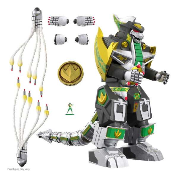 Figura Ultimates Dragonzord Mighty Morphin Power Rangers Galácticos 23cm Super7 - Collector4U.com