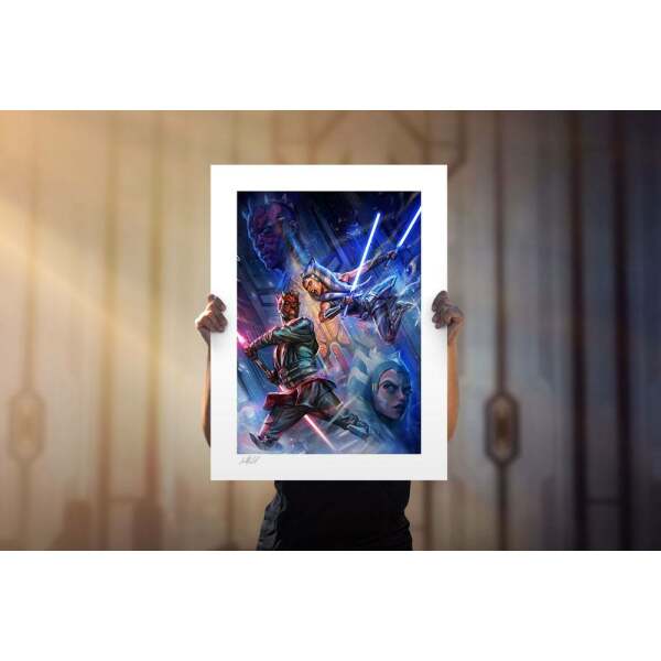 Litografia One Last Lesson: Ahsoka Tano vs Darth Maul Star Wars: The Clone Wars 46 x 61 cm - sin enmarcar - Sideshow - Collector4U.com