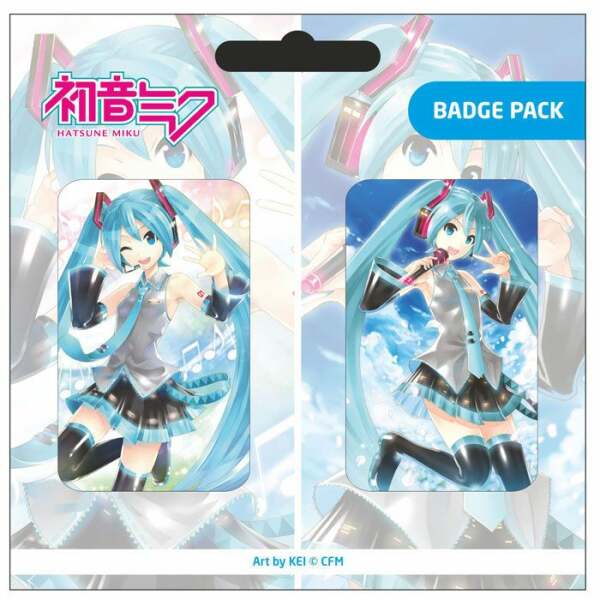 Pack de Chapas Hatsune Miku Set A - Collector4U.com