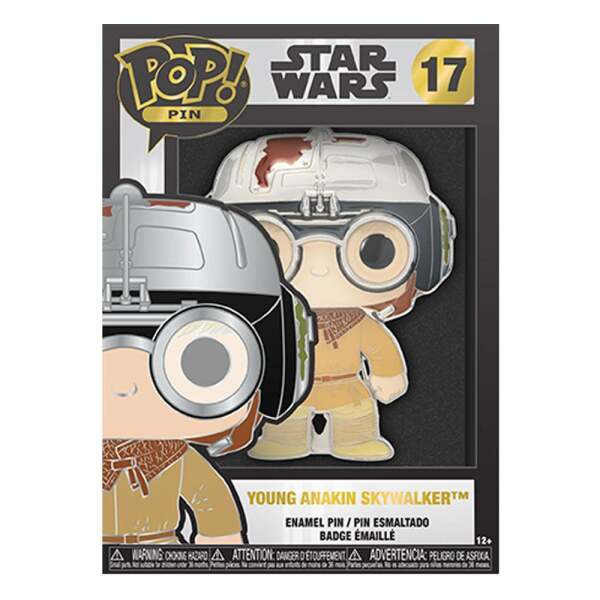 Pin Chapa esmaltada Young Anakin Skywalker Star Wars POP! 10 cm Funko - Collector4U.com