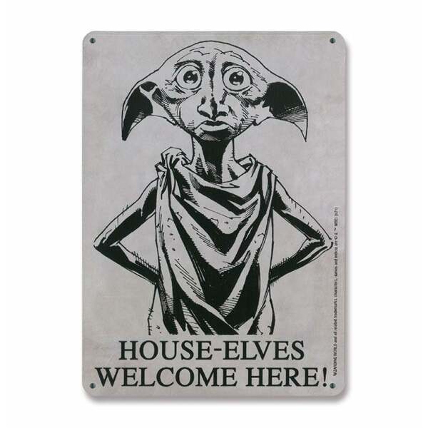 Placa de Chapa House-Elves Harry Potter 15 x 21 cm Logoshirt - Collector4U.com