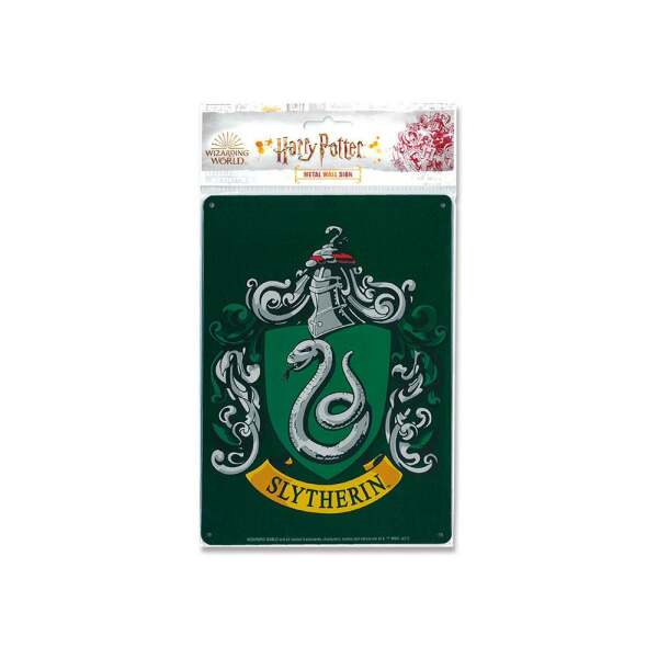 Placa de Chapa Slytherin Harry Potter 15 x 21 cm Logoshirt - Collector4U.com