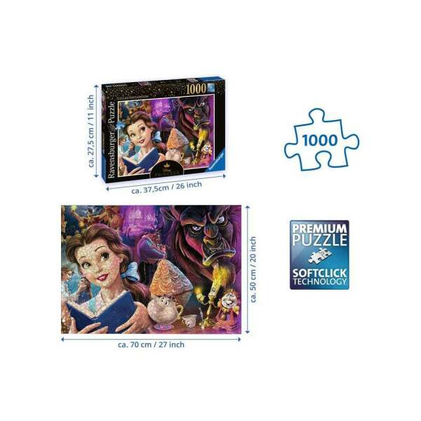 Puzzle Belle, Disney Princess Disney Villainous (1000 piezas) Ravensburger - Collector4U.com