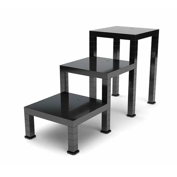 Soportes para Figuras Build-On Type The Simple Stand Pack de 3 (Black) GSC - Collector4U.com