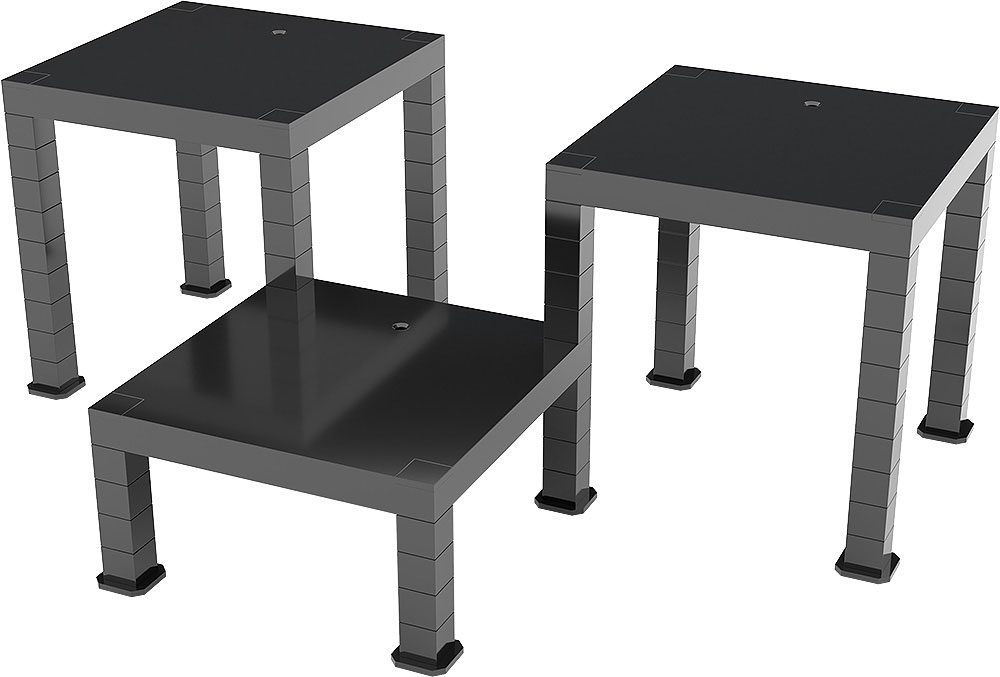 Soportes para Figuras Build-On Type The Simple Stand Pack de 3 (Black) GSC