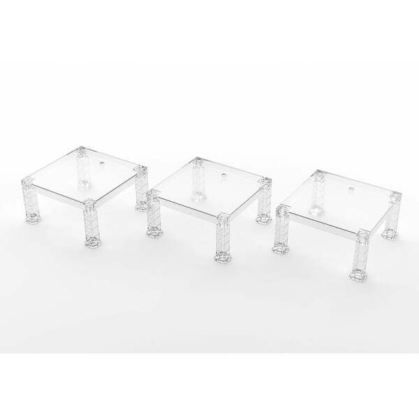 Soportes para Figuras Build-On Type The Simple Stand Pack de 3 (Translucent) GSC - Collector4U.com