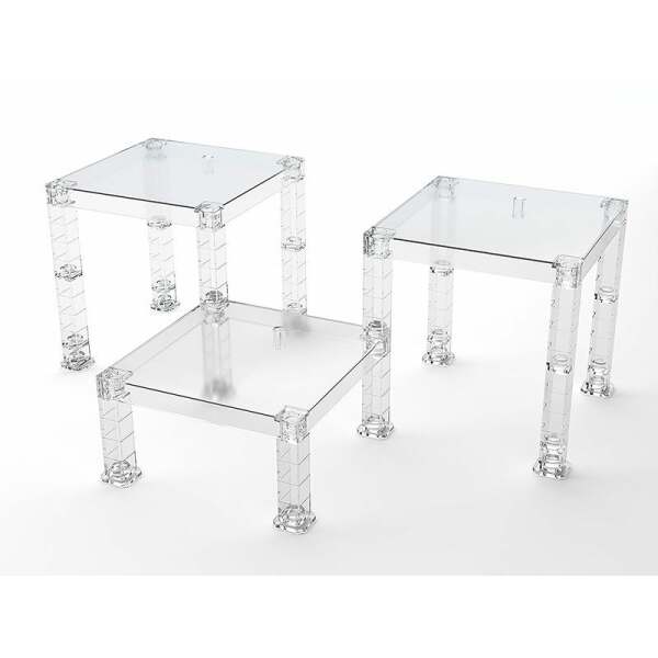 Soportes para Figuras Build-On Type The Simple Stand Pack de 3 (Translucent) GSC - Collector4U.com