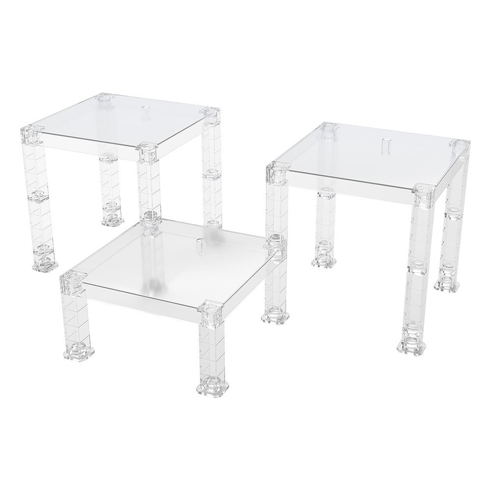 Soportes para Figuras Build-On Type The Simple Stand Pack de 3 (Translucent) GSC