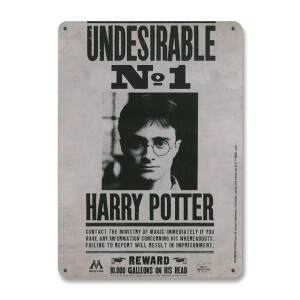 Placa de Chapa Undesirable No. 1 Harry Potter 15 x 21 cm Logoshirt - Collector4U.com