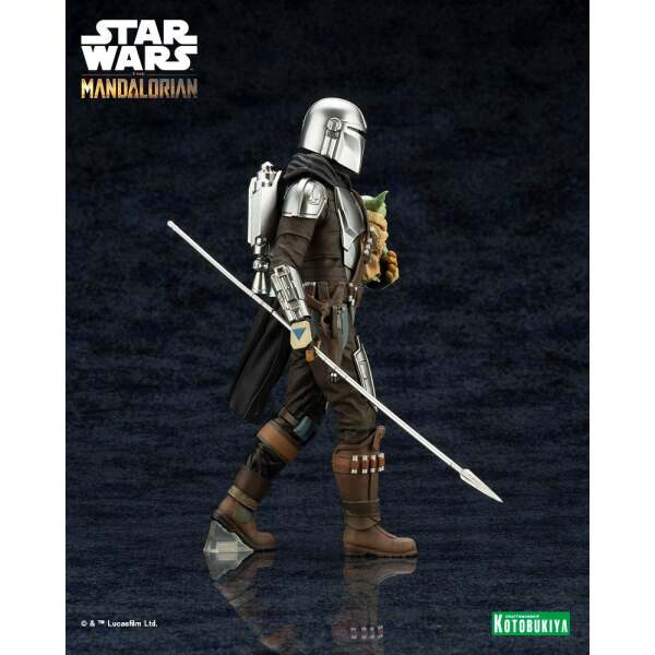 Estatua Mandalorian & Grogu with Beskar Staff Star Wars The Mandalorian ARTFX 1/10 18 cm Kotobukiya - Collector4U.com