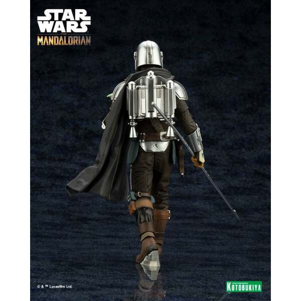 Estatua Mandalorian & Grogu with Beskar Staff Star Wars The Mandalorian ARTFX 1/10 18 cm Kotobukiya - Collector4U.com