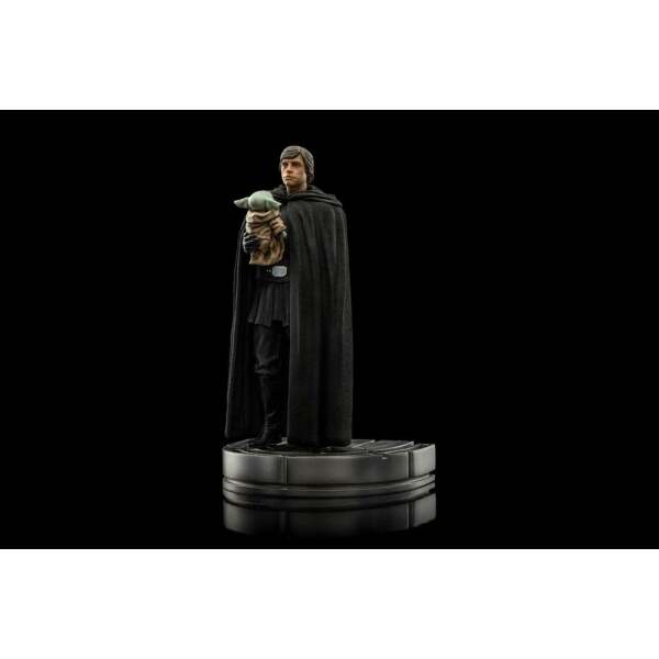 Estatua Luke Skywalker y Grogu Star Wars The Mandalorian 1/10 Art Scale 21cm Iron Studios - Collector4U.com