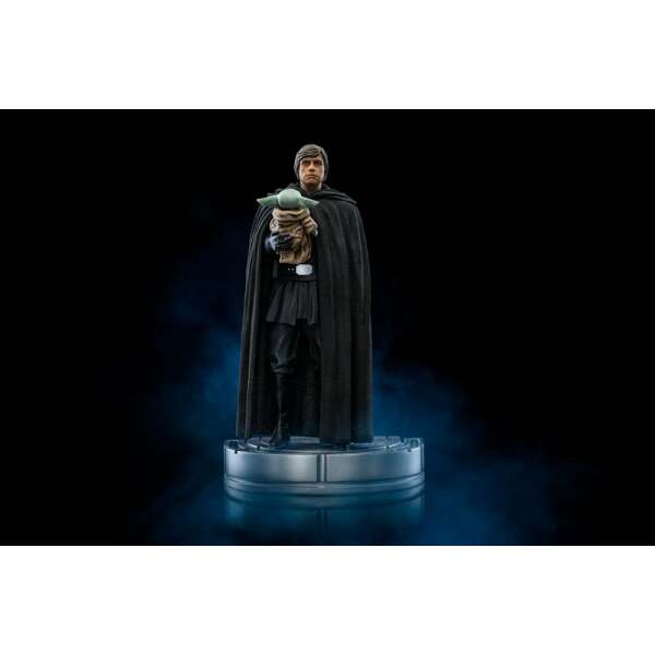 Estatua Luke Skywalker y Grogu Star Wars The Mandalorian 1/10 Art Scale 21cm Iron Studios - Collector4U.com