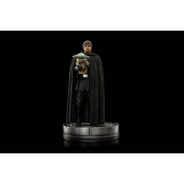 Estatua Luke Skywalker y Grogu Star Wars The Mandalorian 1/10 Art Scale 21cm Iron Studios - Collector4U.com