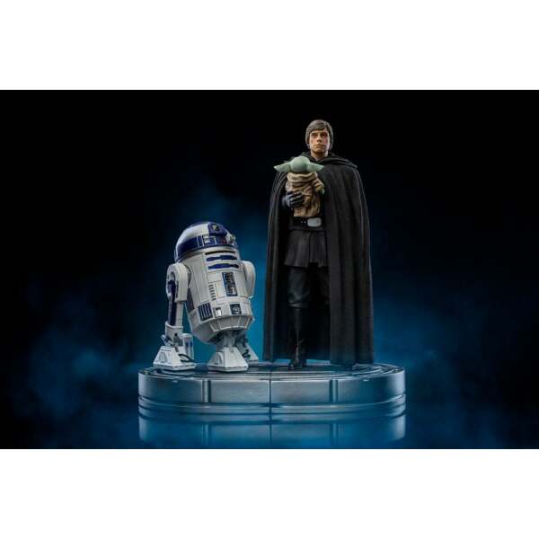 Estatua Luke Skywalker y Grogu Star Wars The Mandalorian 1/10 Art Scale 21cm Iron Studios - Collector4U.com