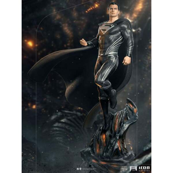 Estatua Superman Black Suit Zack Snyder's Justice League Art Scale 1/4 69 cm Iron Studios - Collector4U.com