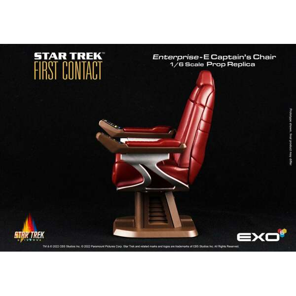 Réplica Enterprise-E Captain's Chair Star Trek: Primer Contacto 1/6 15 cm EXO-6 - Collector4U.com