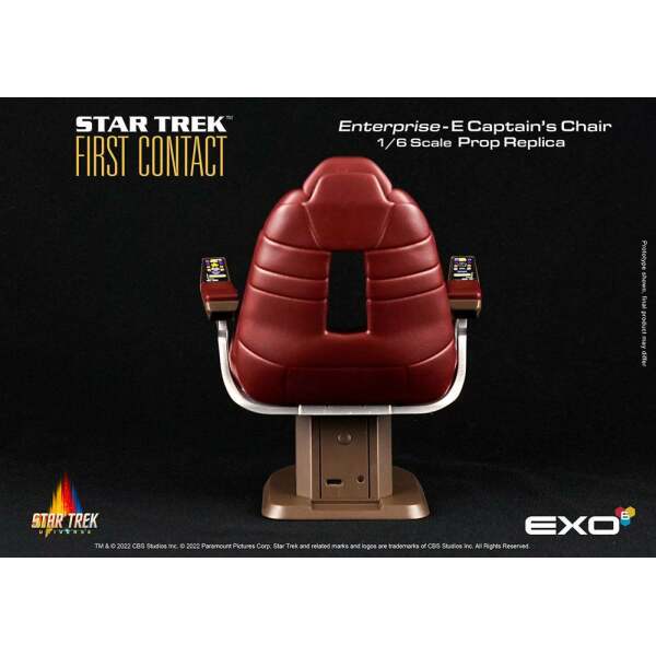 Réplica Enterprise-E Captain's Chair Star Trek: Primer Contacto 1/6 15 cm EXO-6 - Collector4U.com