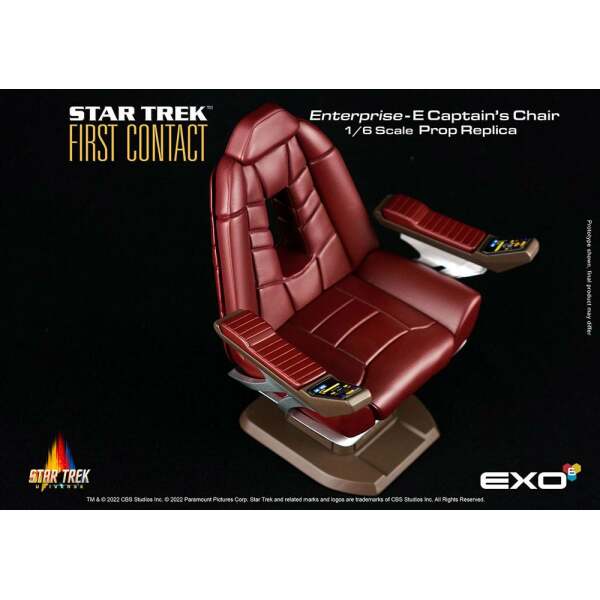 Réplica Enterprise-E Captain's Chair Star Trek: Primer Contacto 1/6 15 cm EXO-6 - Collector4U.com