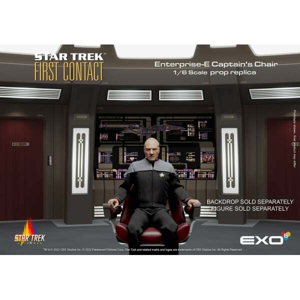 Réplica Enterprise-E Captain's Chair Star Trek: Primer Contacto 1/6 15 cm EXO-6 - Collector4U.com