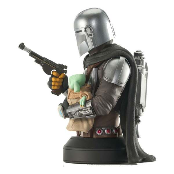 Busto The Mandalorian with Grogu Star Wars: The Mandalorian 1/6 15 cm Gentle Giant - Collector4U.com