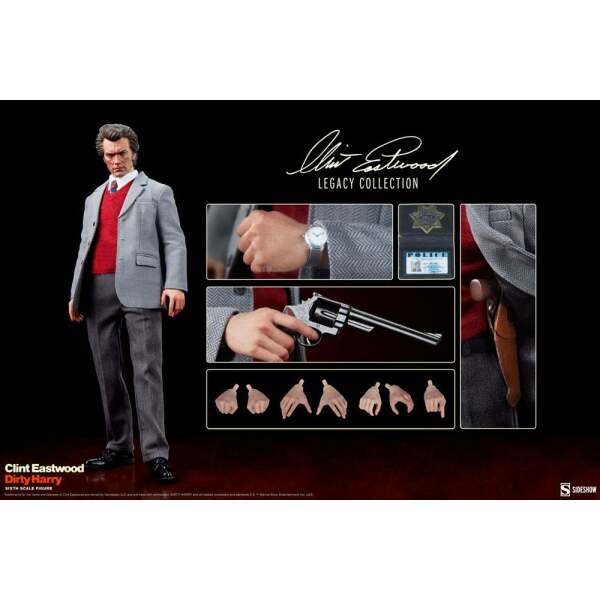 Figura Clint Eastwood Harry el Sucio Legacy Collection Harry Callahan 1/6 30cm Sideshow - Collector4U.com