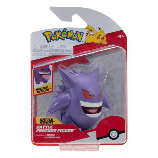 Figura Battle Feature Gengar Pokémon 11 cm Jazwares - Collector4U.com