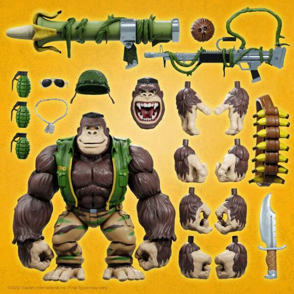 Figura Guerrilla Gorilla Tortugas Ninja Ultimates 20 cm Super7 - Collector4U.com