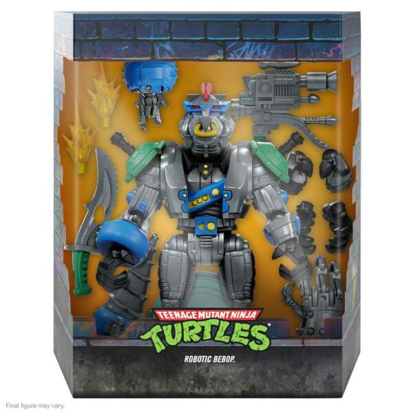 Figura Robotic Bebop Tortugas Ninja Ultimates 20 cm Super7 - Collector4U.com