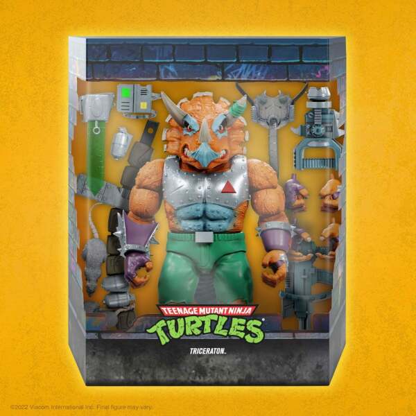 Figura Triceraton Tortugas Ninja Ultimates 20 cm Super7 - Collector4U.com