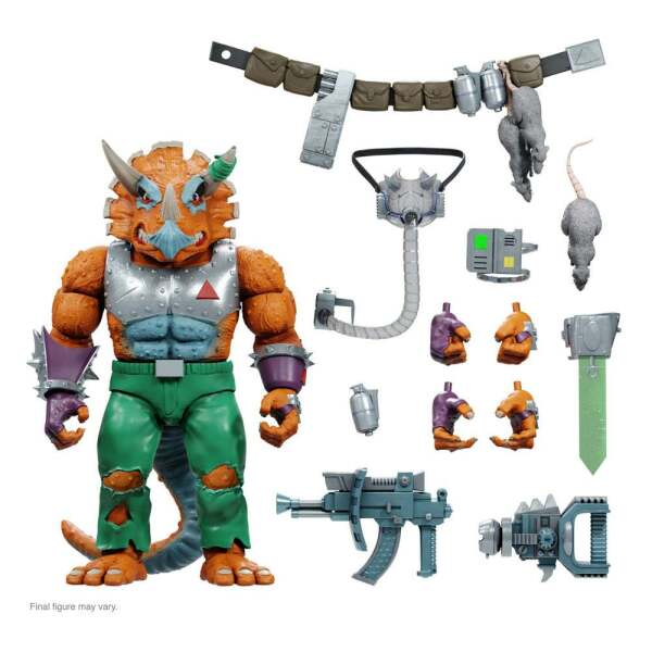 Figura Triceraton Tortugas Ninja Ultimates 20 cm Super7 - Collector4U.com