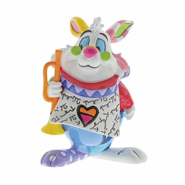 Figura decorativa Conejo Blanco Disney 8cm Enesco - Collector4U.com