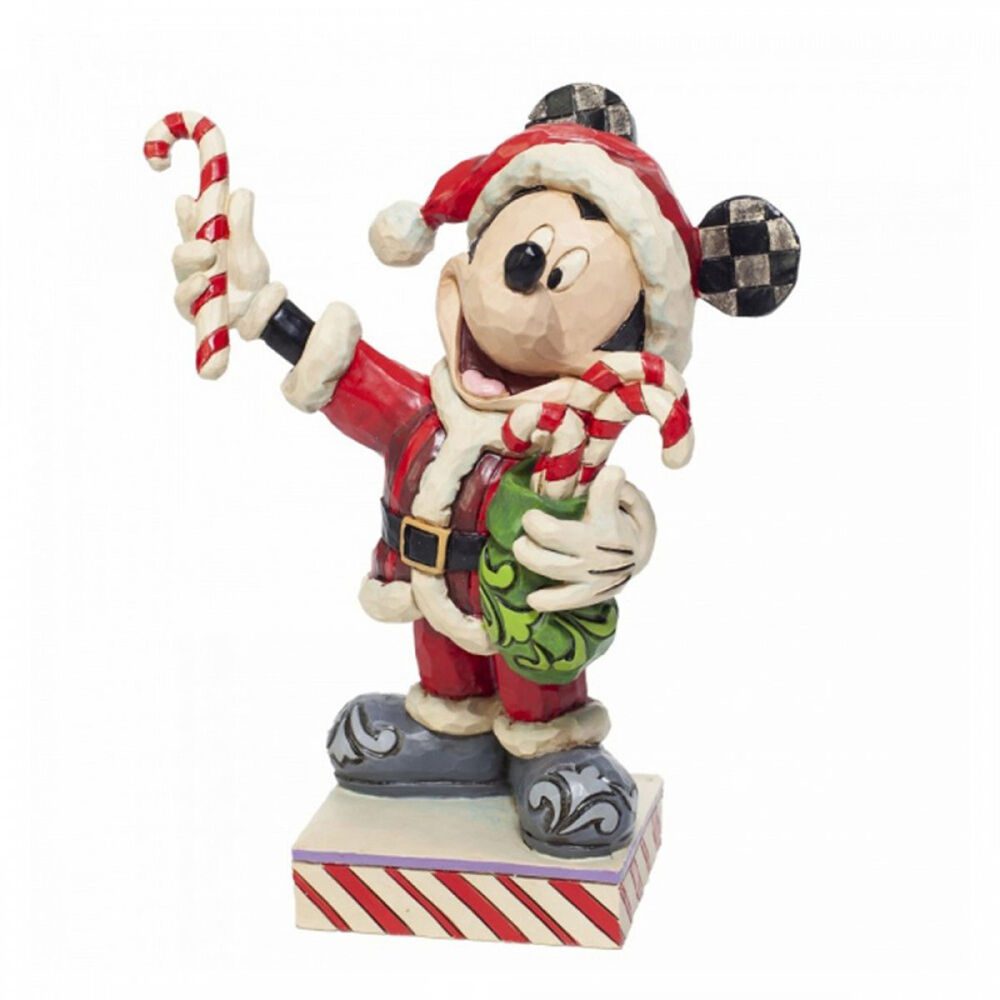 Figura decorativa Mickey con bastones de caramelo Disney 15 cmEnesco