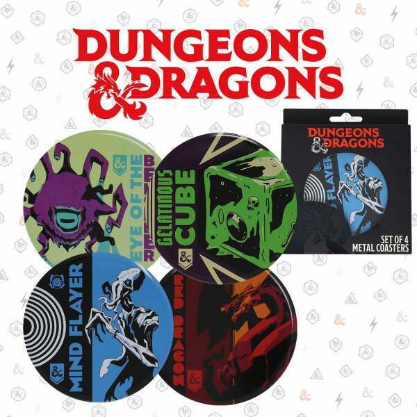 Pack de 4 Posavasos Dungeons & Dragons FaNaTtik - Collector4U.com