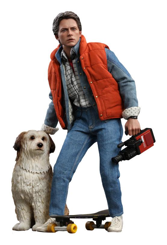 Figuras Marty McFly & Einstein Exclusive Regreso al futuro Movie Masterpiece 1/6 28 cm