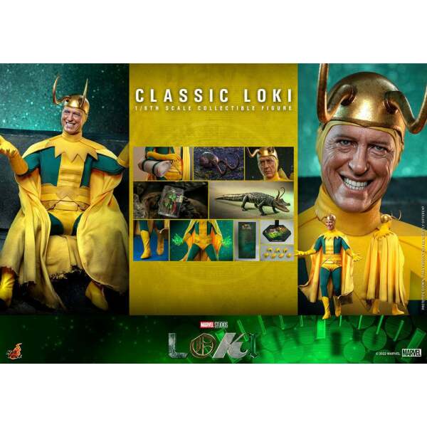 Figura Classic Loki Marvel 1/6 31cm Hot Toys - Collector4U.com