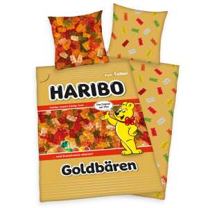 Funda Nórdica Ositos De Oro Haribo 135 x 200 cm / 80 x 80 cm - Collector4U.com