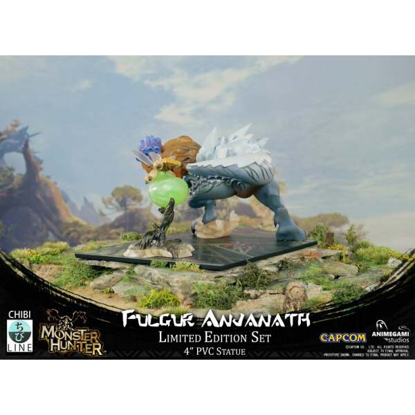 Estatua Fulgur Anjanath Monster Hunter PVC 10 cm Animegami Studios