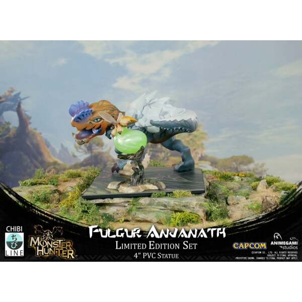 Estatua Fulgur Anjanath Monster Hunter PVC 10 cm Animegami Studios