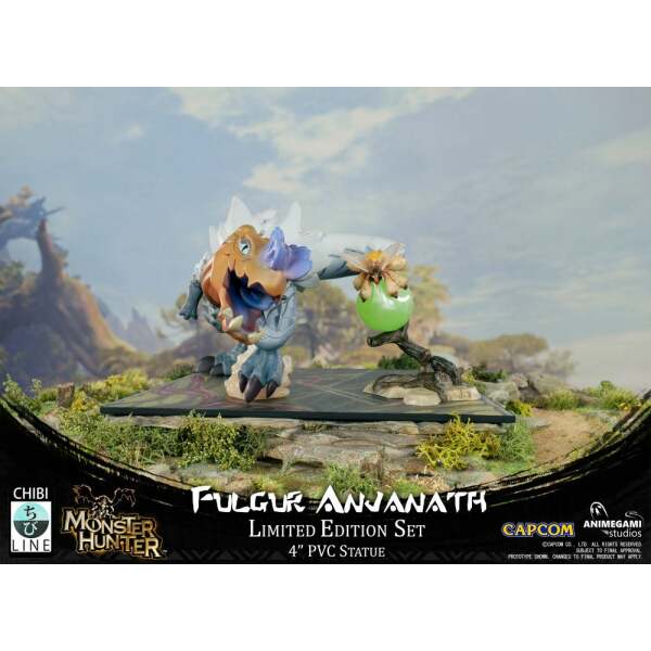 Estatua Fulgur Anjanath Monster Hunter PVC 10 cm Animegami Studios - Collector4U.com