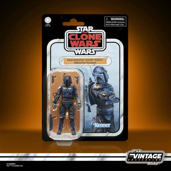 Figura Mandalorian Death Watch Airborne Trooper Star Wars: The Clone Wars Vintage Collection 2023 10 cm Hasbro - Collector4U.com