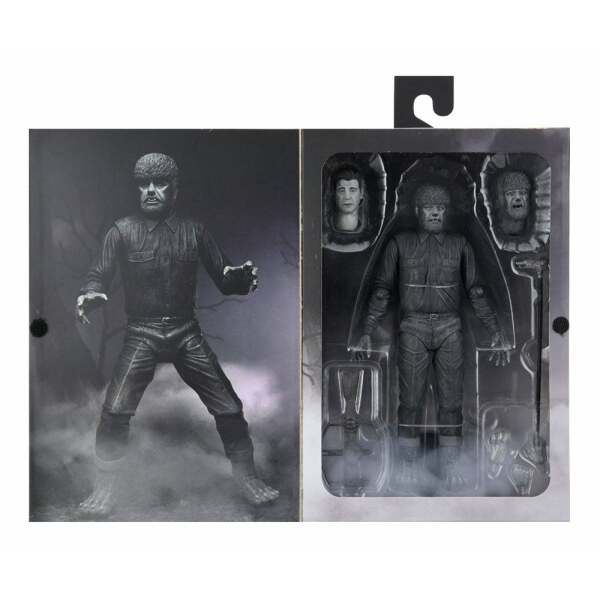 Figura Ultimate The Wolf Man Universal Monsters (Black & White) 18 cm Neca - Collector4U.com