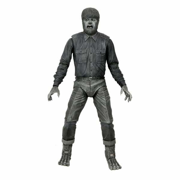 Figura Ultimate The Wolf Man Universal Monsters (Black & White) 18 cm Neca - Collector4U.com