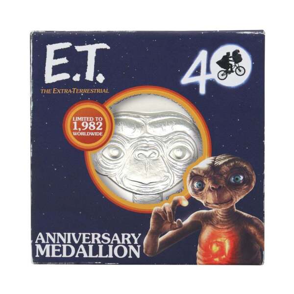 Medallón E T 40th Anniversary Limited Edition Medallion E.T., el extraterrestre - Collector4U.com